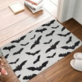 thumbnail image 1 of Halloween Non Slip Door Mat, Halloween bats grey cool print Halloween Decor Absorbent Bath Tub Mats, Bathroom Rugs Welcome Mat, Bath Mat for Halloween Decor Home, Kitchen 16x24in, 1 of 6