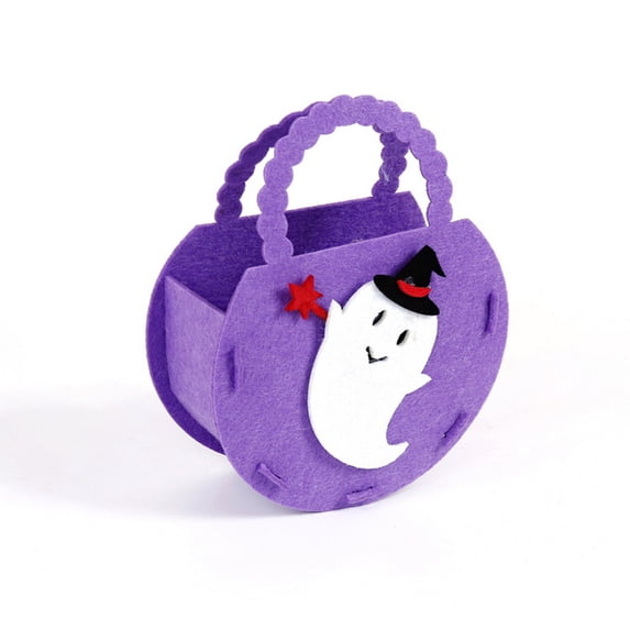 Halloween Non-Woven Candy Bags for Children, Trick-or-Treat Party Favor Bags, Reusable Gift and Snack Storage Bags with Handle, Cute Spooky Designs for Halloween Birthday or Carnival Events