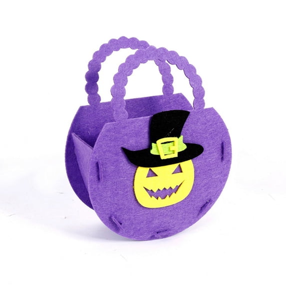 Halloween Non-Woven Candy Bags for Children, Trick-or-Treat Party Favor Bags, Reusable Gift and Snack Storage Bags with Handle, Cute Spooky Designs for Halloween Birthday or Carnival Events