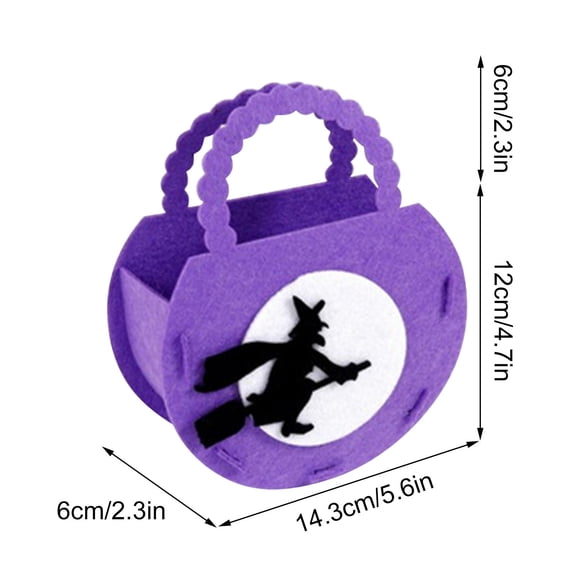 Halloween Non-Woven Candy Bags for Children, Trick-or-Treat Party Favor Bags, Reusable Gift and Snack Storage Bags with Handle, Cute Spooky Designs for Halloween Birthday or Carnival Events