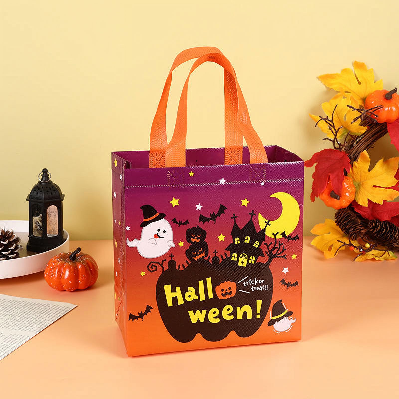 Halloween Nonwoven Bag Witch Tote Bag Ghost Festival Shopping Gift Bag