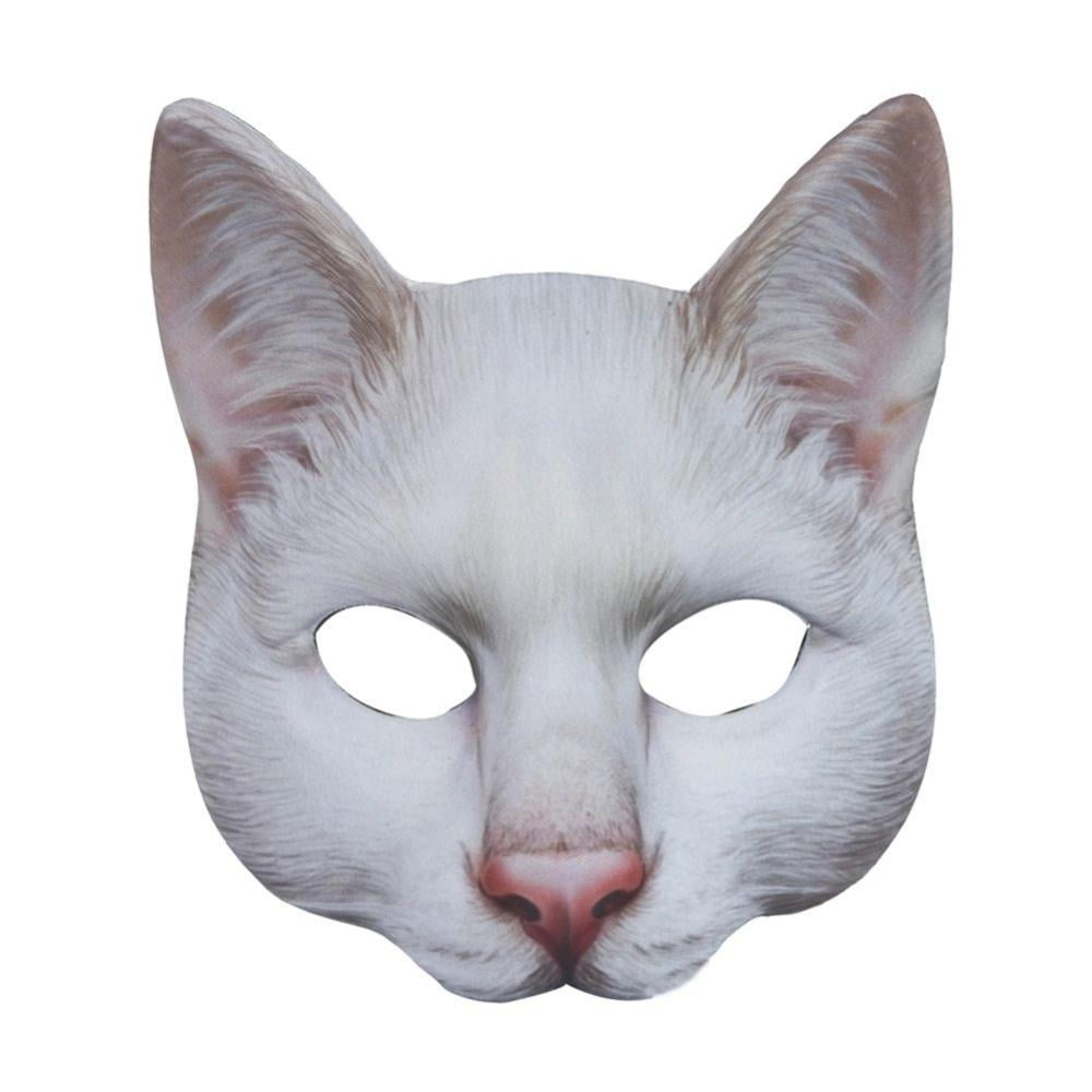 Halloween Novelty Mask Costume Party Cat Animal Mask Head Mask 