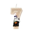 thumbnail image 1 of Halloween Number Candles Birthday Candles Glitter Cute Ghost Candles Cake Topper Cake Candles for Party Decoration Halloween Party Supplies, 1 of 5