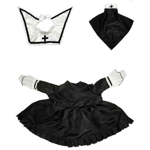 Halloween Nun Porch Gooses Costumes Outfit Set