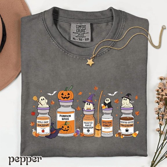 Halloween Nurse Shirt, Halloween Nurse Pills Shirt, Pumpkin Spice Propofol, Halloween ICU Nurse Shirt