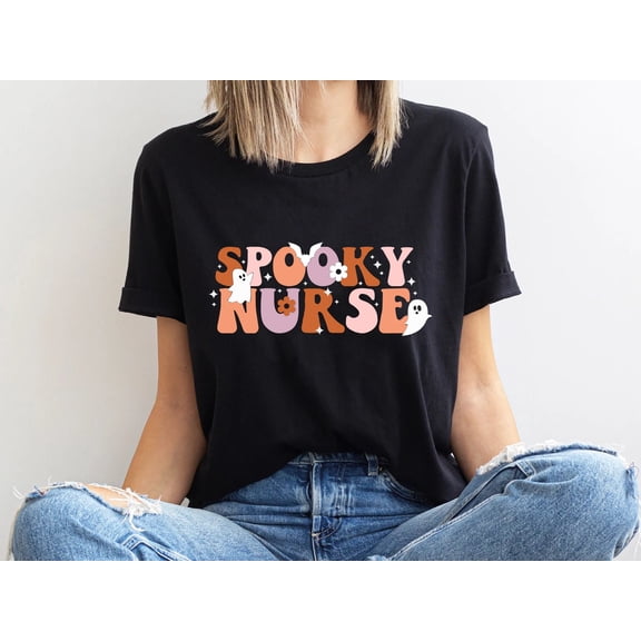 Halloween Nurse tshirt| Spooky Nurse tshirt| Nurse Halloween Gifts| Halloween Party Shirt| Nurse Halloween T-shirt|