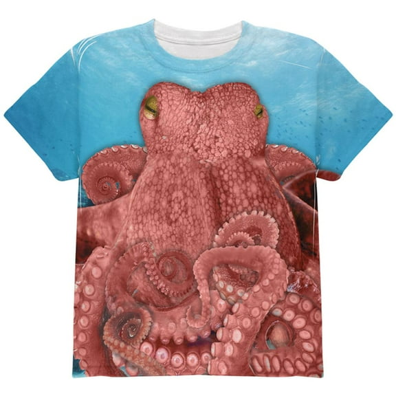 Halloween Octopus Costume All Over Youth T Shirt Multi YSM