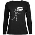 thumbnail image 1 of Halloween Oh Snap Skeleton Black Womens Long Sleeve T-Shirt - 2X-Large, 1 of 1
