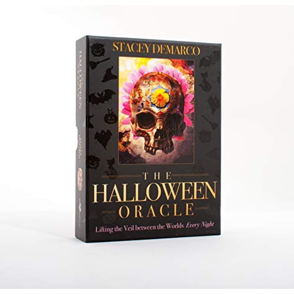 Pre-Owned Halloween Oracle: Lifting the Veil between the Worlds Every Night, 36 colour cards & 80-page guidebook Paperback