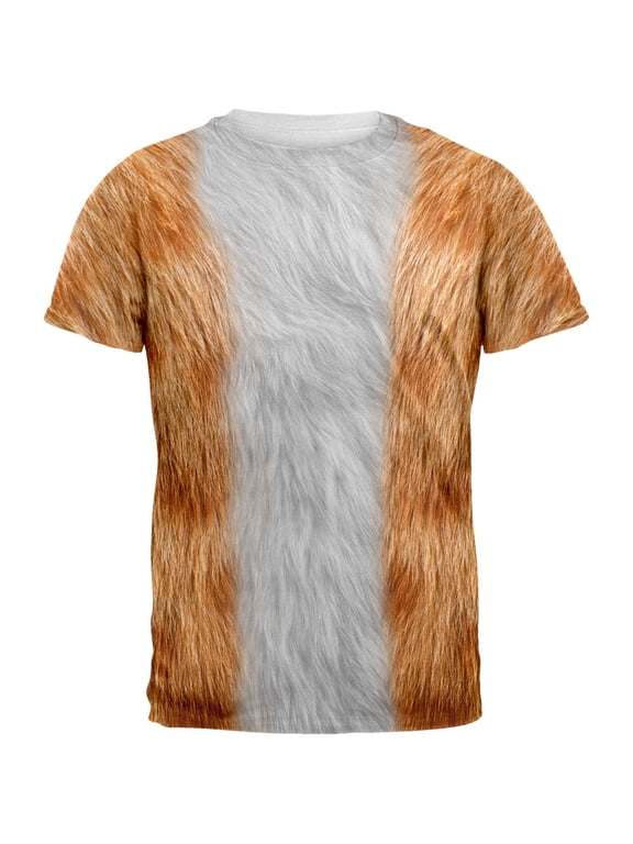 Halloween Orange Cat All Over Mens Costume T Shirt