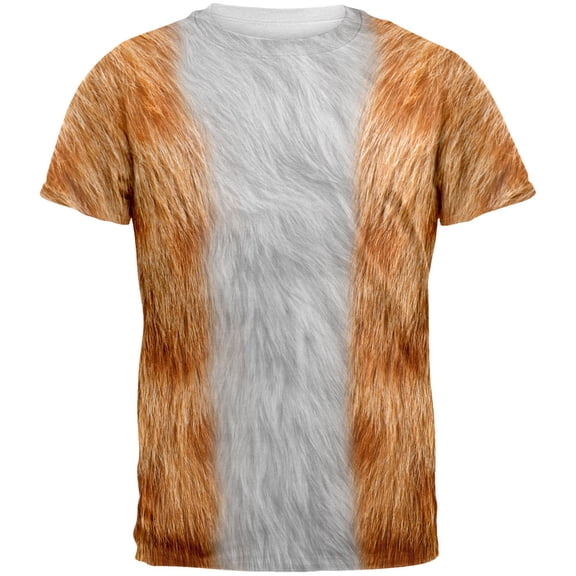 Halloween Orange Cat All Over Mens Costume T Shirt