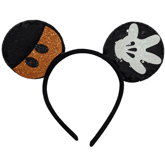 Halloween Orange Mickey Inspired Minnie Ears , Halloween Mickey Ears, Princess Ears, Halloween Minnie Ears, Halloween Mickey Ears