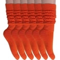 thumbnail image 1 of Halloween Orange Sock Cotton Heavy Slouch Socks 6 Pair, 1 of 3
