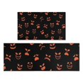 thumbnail image 1 of Halloween Orange Spooky Faces Kitchen Rugs Sets Of 2,Anti Fatigue Kitchen Mat Rugs Non Slip Washable,Decorative Kitchen Floor Mats for Kitchen,Sink,Laundry,17"x30"+17"x47", 1 of 7