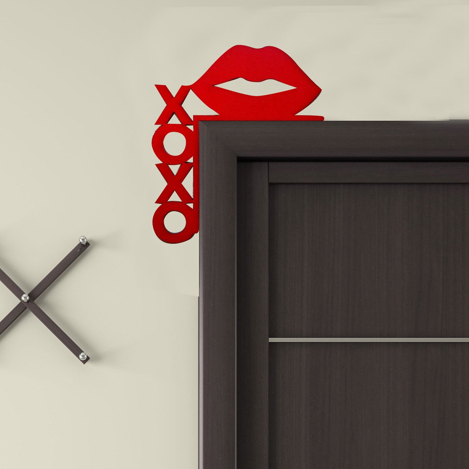 Ornaments 2024 Valentine's Day Door Corner Door Frame Decoration Lips