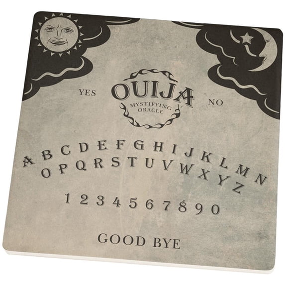 Halloween Ouija Board Square Sandstone Coaster