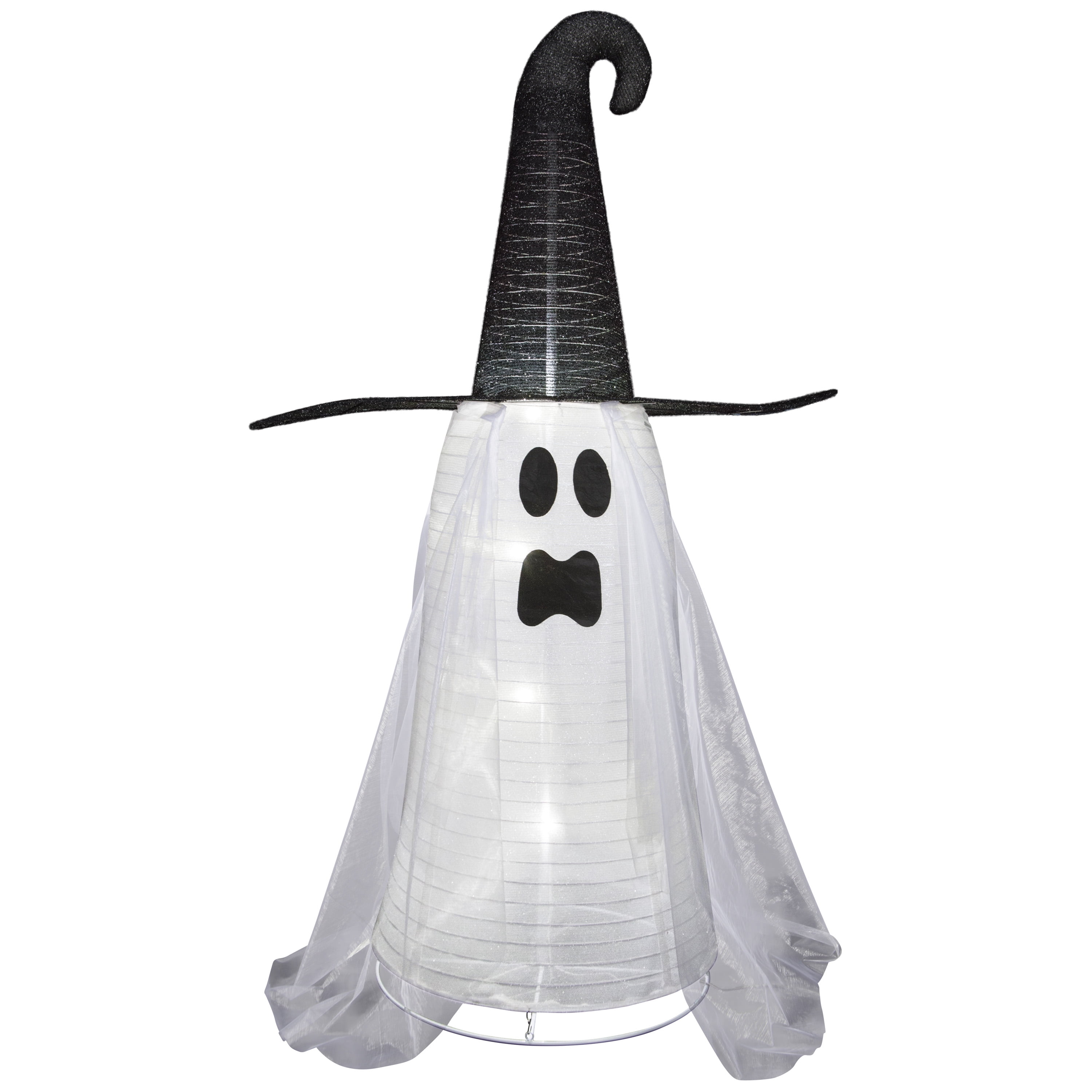 Halloween Outdoor Decor Ghost w Hat Spooky Moods 41.93 in L x 71.85 in H x 26.97 in W 8.64 lb