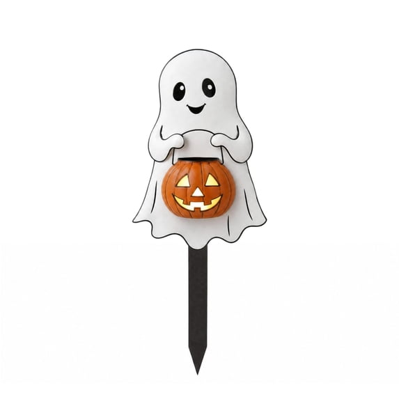 Halloween Outdoor Decorations Halloween Ghost Pumpkin Decor Halloween Yard Signs Halloween Yard Decorations with Stakes Waterproof Scary Halloween Decor for Yard Lawn Garden