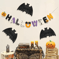 thumbnail image 1 of Halloween Outdoor Decorations, Halloween Wall Decor, Spooky Home Decor, Hanging Wall Decor, 10X8 in Black Woven Bat Pendant for Indoor and Outdoor Halloween Holiday Vibe Setup, 1 of 5
