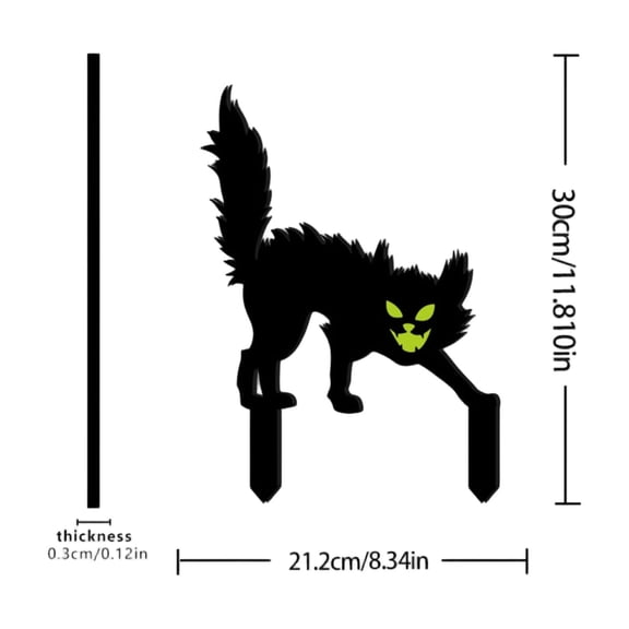 Halloween Outdoor Garden Stake Glow In The Dark Pathway Sign Weatherproof Spooky Yard Lawn Ornament for Festive Holiday Courtyard Display A