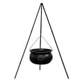 thumbnail image 1 of Halloween Outdoor Large Cauldron On Tripod Outdoor Decorations With Green Light Black Bowl Candy Bucket For Halloween Party Indoor Porch Outdoor Yard Party for Kids 4-8 Event Table And Chairs Set, 1 of 4
