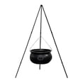 thumbnail image 1 of Halloween Outdoor Large Cauldron On Tripod Outdoor Decorations With Green Light Black Bowl Candy Bucket For Halloween Party Indoor Porch Outdoor Yard Party for Kids 4-8 Event Table And Chairs Set, 1 of 4