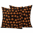 thumbnail image 1 of Halloween Outdoor Waterproof Pillow Covers, Fall Pumpkins Halloween Scary Funny Decorative Square Throw Pillowcase Sofa Cushion Sham for Patio/Couch/Chair, 24"x24" 2 Pack, 1 of 8