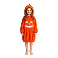 thumbnail image 1 of Halloween Outfit Girls Boys Oversized Pumpkin Hooded Blanket Hoodie Wearable Onesie Kids Cozy Funny Rompe𝐫 Casual Clothes, 1 of 8