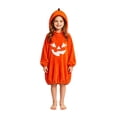 thumbnail image 1 of Halloween Outfit Girls Boys Oversized Pumpkin Hooded Blanket Hoodie Wearable Onesie Kids Cozy Funny Rompe𝐫 Casual Clothes, 1 of 8