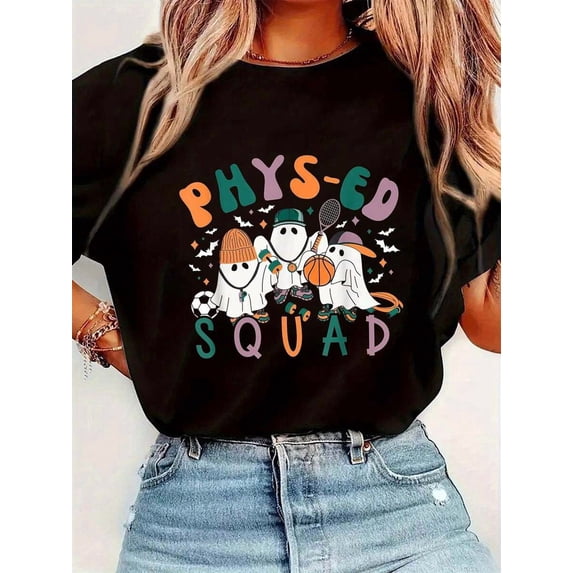Halloween Outfits For Women, Spooky Ghost Squad Halloween TShirt