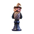 thumbnail image 1 of Halloween Owl Figurine Decoration, Purple Witch Hat Owl Statue, Tabletop Ornament for Home Party Decor, Cute Spooky Resin Sculpture for Indoor Outdoor Display, Happy Halloween Sign Decor, 1 of 2