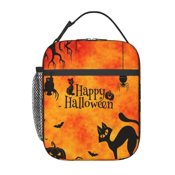 Halloween Owls Cats Lunch boxs Portable Thermal Lunch Bags