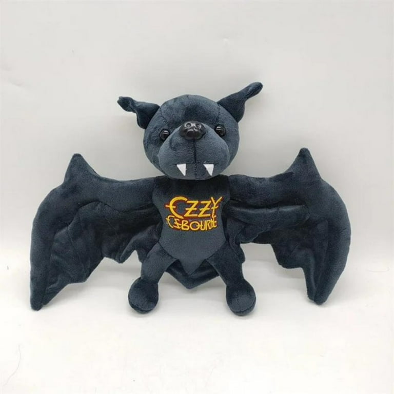 OZZY OSBOURNE コウモリぬいぐるみ Halloween Ozzy-Osbourne Bat Plush Toy - 10-Inch Black Rock & Roll