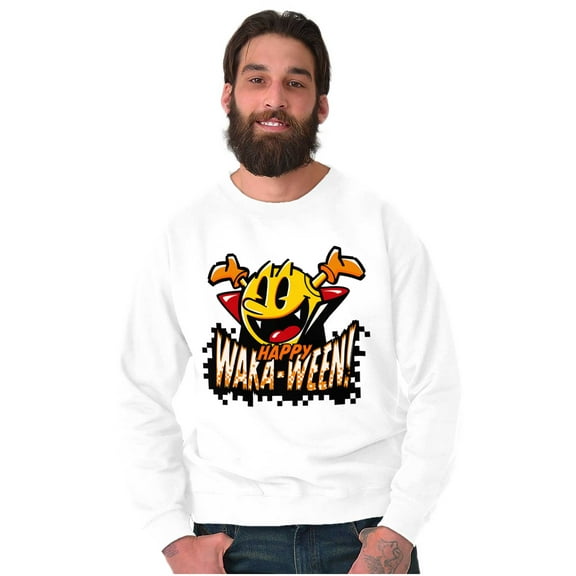 Halloween PACMAN Happy Waka-Ween Unisex Plus Size Sweatshirt Brisco Brands 5X