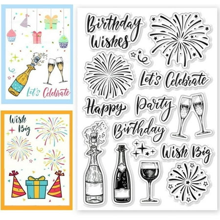 Halloween PVC Plastic Clear Stamps for DIY Scrapbooking Photo Album Decorative Cards Making Word 160x110mm