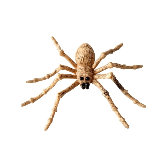 Halloween Painted Long Leg Spider Figurine, Realistic Colorful Spider Decoration with Detailed Legs for Outdoor Porch Yard Wall and Party Decor, 5.51in