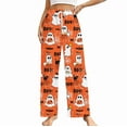thumbnail image 1 of Halloween Pajama Pants for Women Men Couples Halloweens Spider Pjs Pants Unisex Ghost Pajama Bottom Sleepwear for Halloween Costume Party, 1 of 8