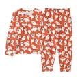 thumbnail image 1 of Halloween Pajama Set Pumpkin Ghost Print Boy Pajamas Set Long Sleeve Crewneck Soft Comfort Top Sleepwear with Pants Set Toddler Size 2-3 Years Boys Pajamas, 1 of 5