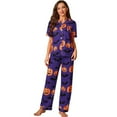 thumbnail image 1 of Halloween Pajama Womens Pajama Sets Long Sleeve Button Down Sleepwear 2 Piece Nightwear Soft Pjs Lounge Sets, 1 of 5