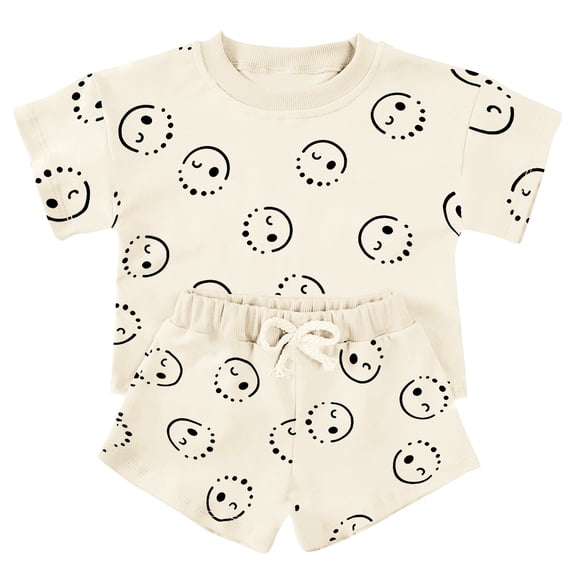 Halloween Pajamas For Boys Girls Set Summer Outfits Kids Shorts Sets 2 Piece Outfits Graphic Print T-Shirt Shorts Lounge Sets School Athletic Christmas Valentines Birthday Graduation Gifts 2-14Y