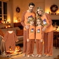thumbnail image 1 of Halloween Pajamas Family Set - 2 piece Ghost Print Long Sleeve Tops + Pants Sets,Matching Pajamas for Family Holiday Night for 2XL Pjs, 1 of 4