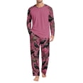 thumbnail image 1 of Halloween Pajamas Men Cute Holloween Print Casual Crew Neck 2 Piece Lounge Sets 2 Piece Nightwear Soft Pjs Lounge Sets, 1 of 4