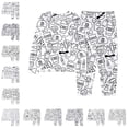 thumbnail image 1 of Halloween Pajamas Set Girls Boys Comfy Color Pajamas 2-piece Pajama Set Crew Neck Top with Pajamas Pants, 1 of 4