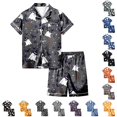 thumbnail image 1 of Halloween Pajamas for Girls 2 Piece Silky Comfortabl Pjs Short Sleeve Button-Down Top with Shorts, 1 of 5