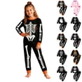 thumbnail image 1 of Halloween Pajamas for Kids Crew Neck Skeleton Pajama Long Sleeve Cute Print Nightwear Sleepwear Set Kids Pajamas Size 2-10 Years, 1 of 5