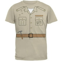 Halloween Paleontologist Dinosaur Hunter Costume Mens T Shirt Sand LG