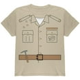 thumbnail image 1 of Halloween Paleontologist Dinosaur Hunter Costume Youth T Shirt Sand YMD, 1 of 2