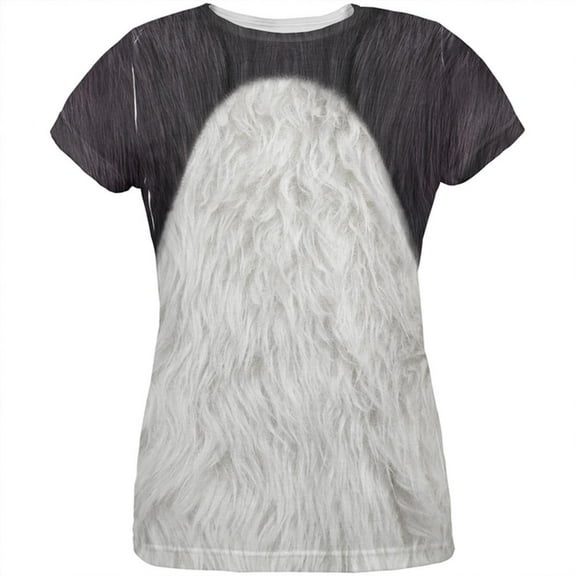 Halloween Panda Bear Costume All Over Womens T Shirt Multi MD