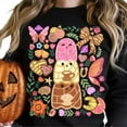 thumbnail image 1 of Halloween Pantasmas Graphic Sweatshirt Mexican Tee Tops Cotton Round-neck long-sleeved Black S-3XL, 1 of 6