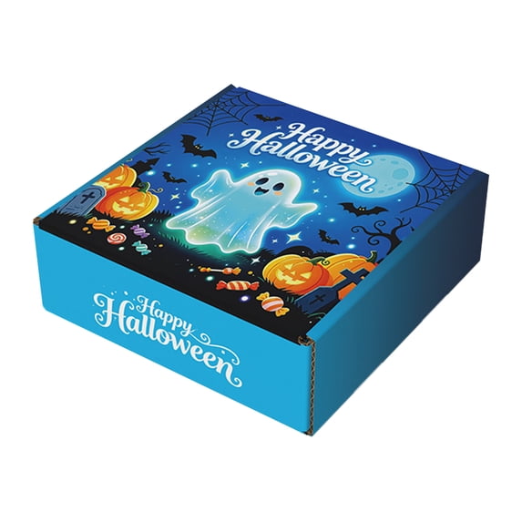 Halloween Paper Box Candy Box Snack Packaging Airplane Box Party Decoration Props Terrifying atmosphere(ghost)